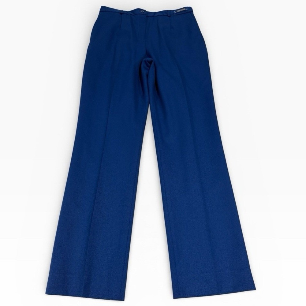 Vintage Pendleton Classic Straight Fit Pants Women's Sz 12 Royal Blue Lined USA